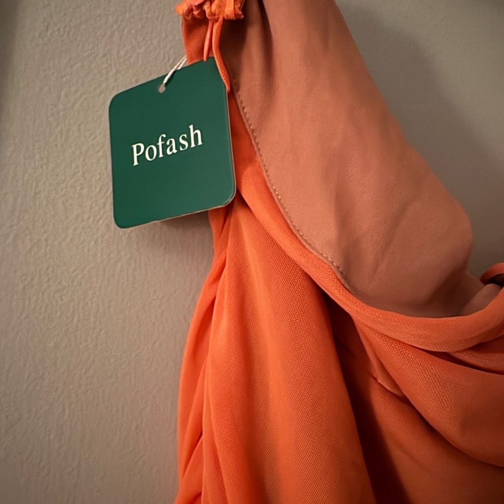 Posh Orange High Low Dress